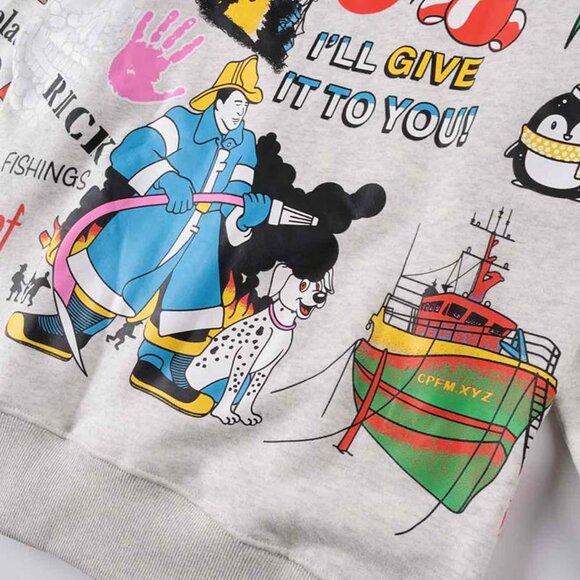 CPFM.XYZ 3d Smiley Face Multi-Element Sweatshirt - Picture 4 of 9